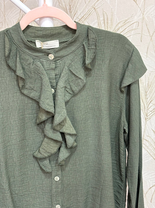 Blusa Eleanor verde militar