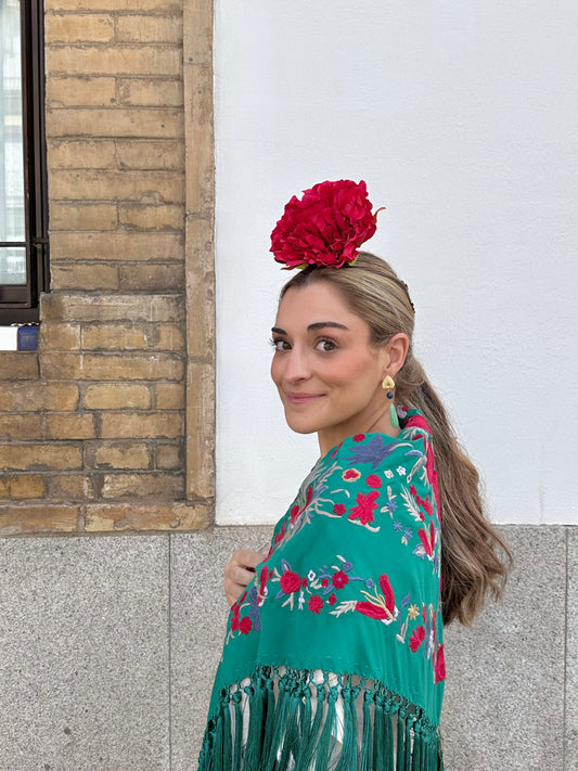 Mantón Candela verde