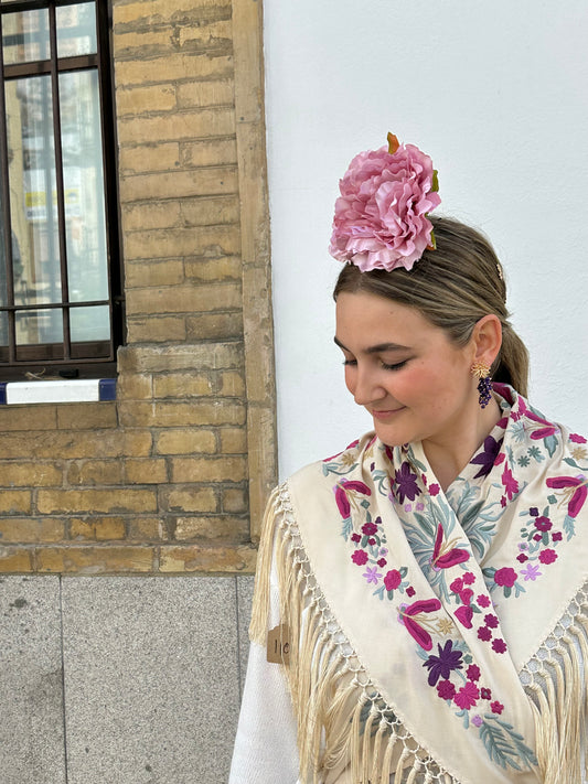 Mantón Candela beige