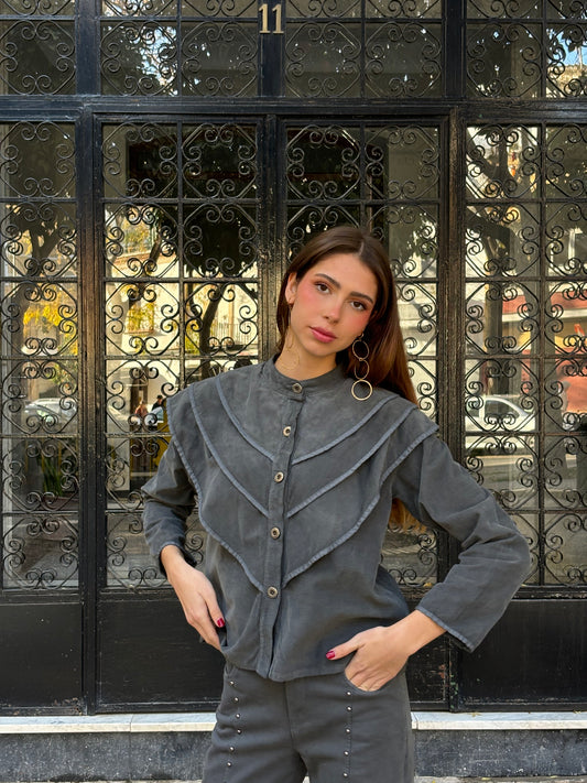 Blusa Beatrice azul marino
